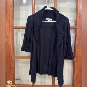 Decree Women's Navy Cardigan Sweater